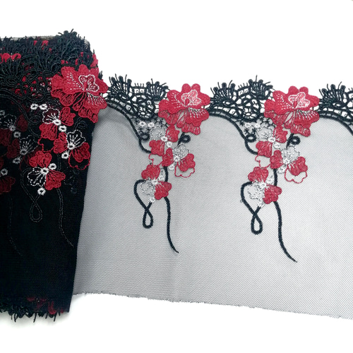 チュールレース・ケミカルレース　ハンドメイドマスクオーダーレース チュールレース・ケミカルレース ハンドメイドマスクオーダー