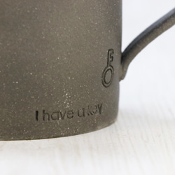 黒土鍵マグ　グリーン【美濃焼】 3枚目の画像