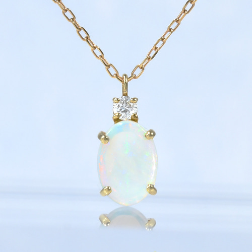 K18 オパール ダイヤ ペンダント CG094CIBS ネックレス・ペンダント
