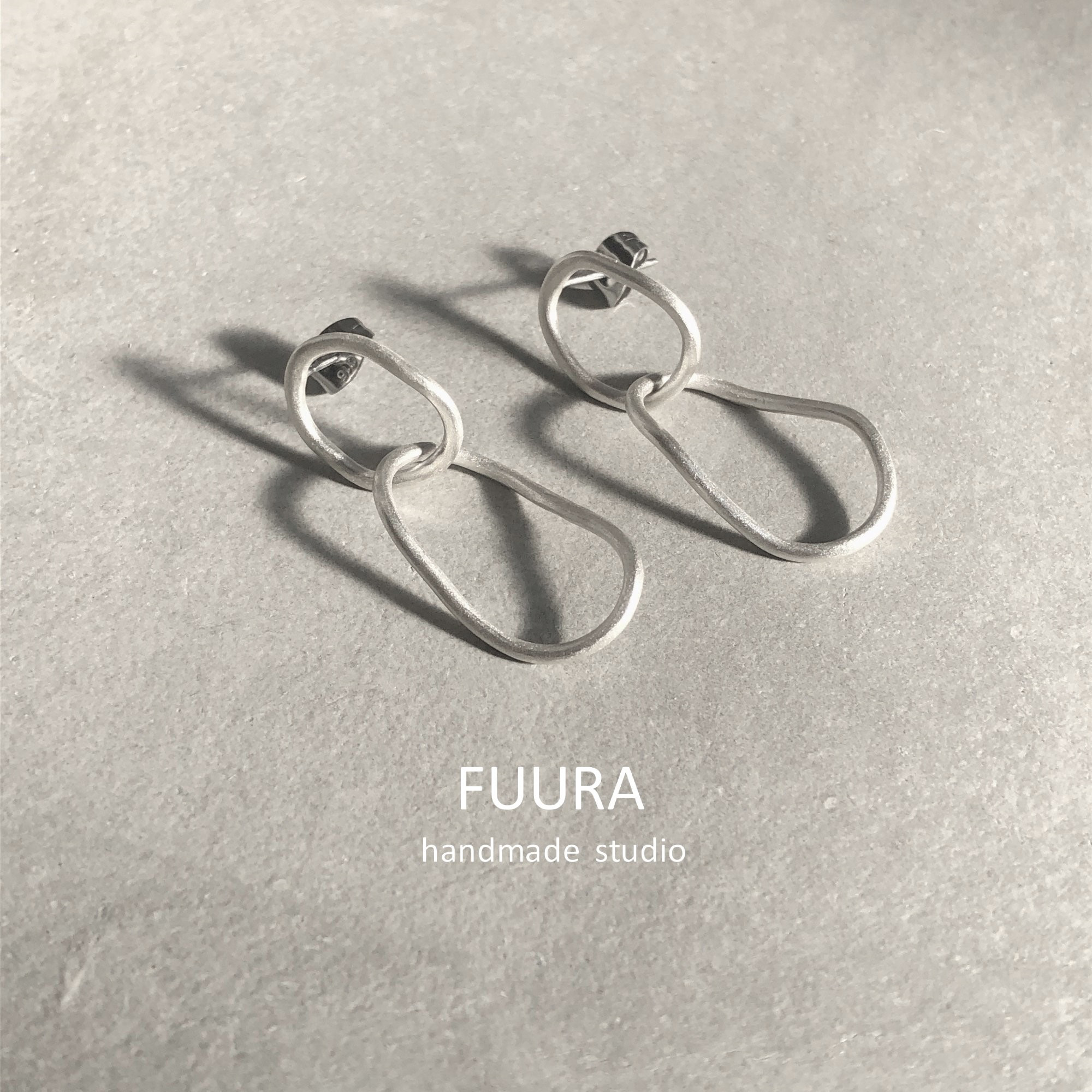 double circle pierce silver/シルバー/ピアス/円形/シンプル