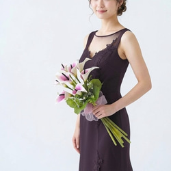 手染め布花 アネモネ花6本と蕾1本の7本セット ブーケブーケ・服飾
