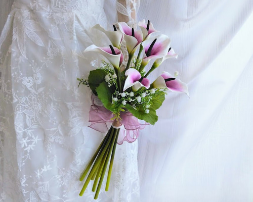 わんだふる様ご検討用＊やわらかカラーのブーケ＊お仕上げ飾りパールイメージ fa92c63de894fe9df301fd87cfc1e5