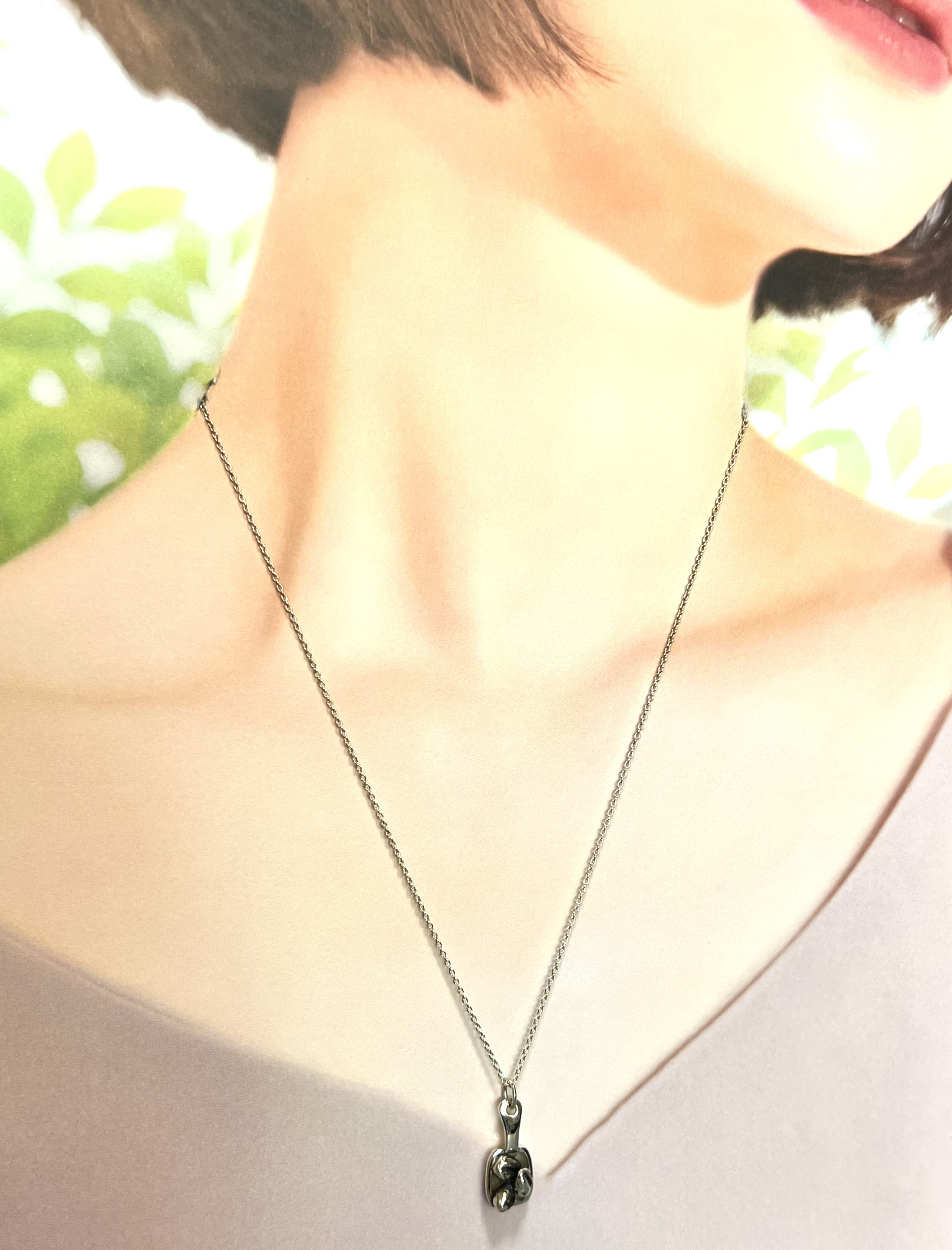 【珈琲】シングルオリジン 3粒メジャースプーン ネックレス