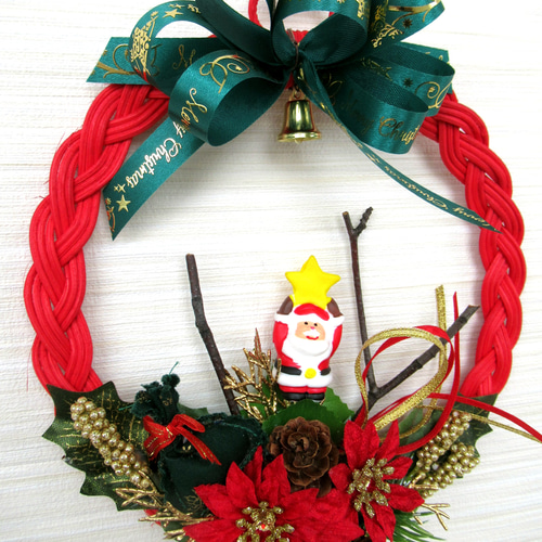 クリスマスリース飾り 小24-3 リース kisetukazari2 通販 18481128