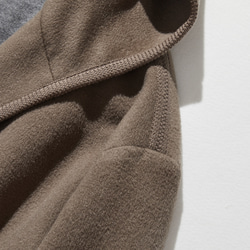 暖かくセンスを高める　フード付きアウター　ウールコート　241018-1 4枚目の画像