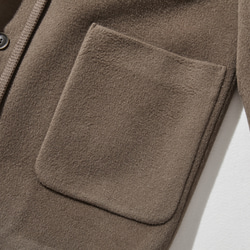 暖かくセンスを高める　フード付きアウター　ウールコート　241018-1 6枚目の画像