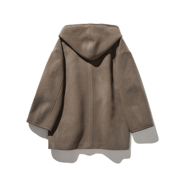 暖かくセンスを高める　フード付きアウター　ウールコート　241018-1 8枚目の画像