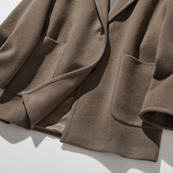 暖かくセンスを高める　フード付きアウター　ウールコート　241018-1 3枚目の画像