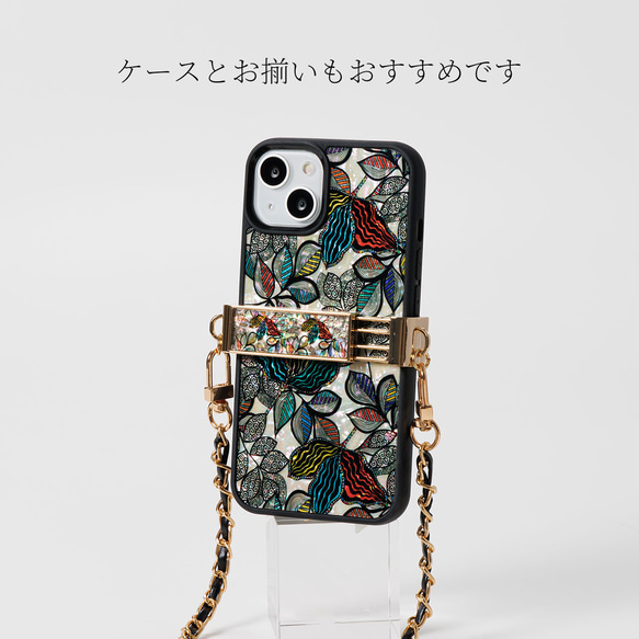 天然貝殼藝術與珍珠母貝★背夾、智慧型手機夾、肩夾|只需夾住您的智慧型手機 [15 種類型可供選擇] 第18張的照片