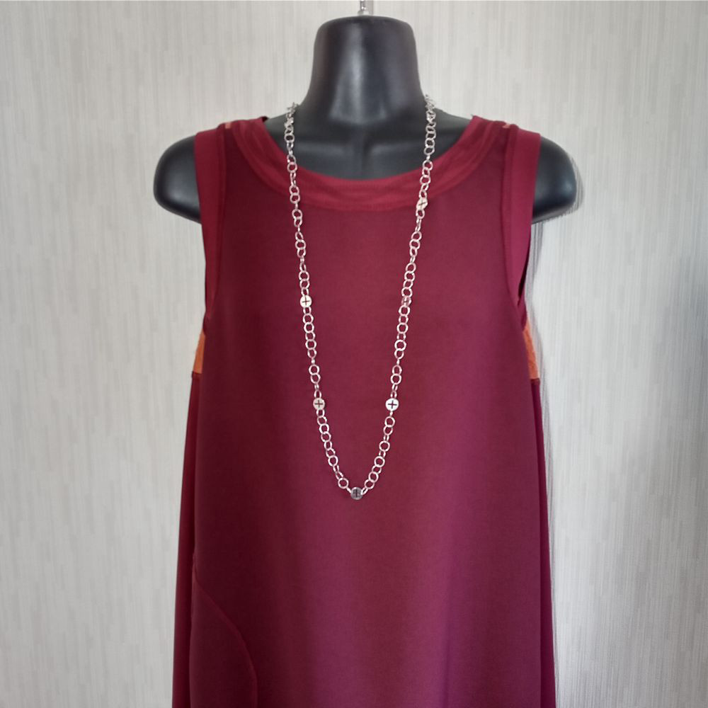 Handmade Silver Accessories  silver4wayロングネックレス「クロス」