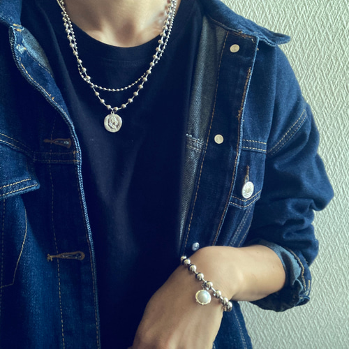 co♡シーズマーラ ボールチェーン ブレスレット シルバー co♡シーズマーラ ボールチェーン ブレスレット シルバー co♡様