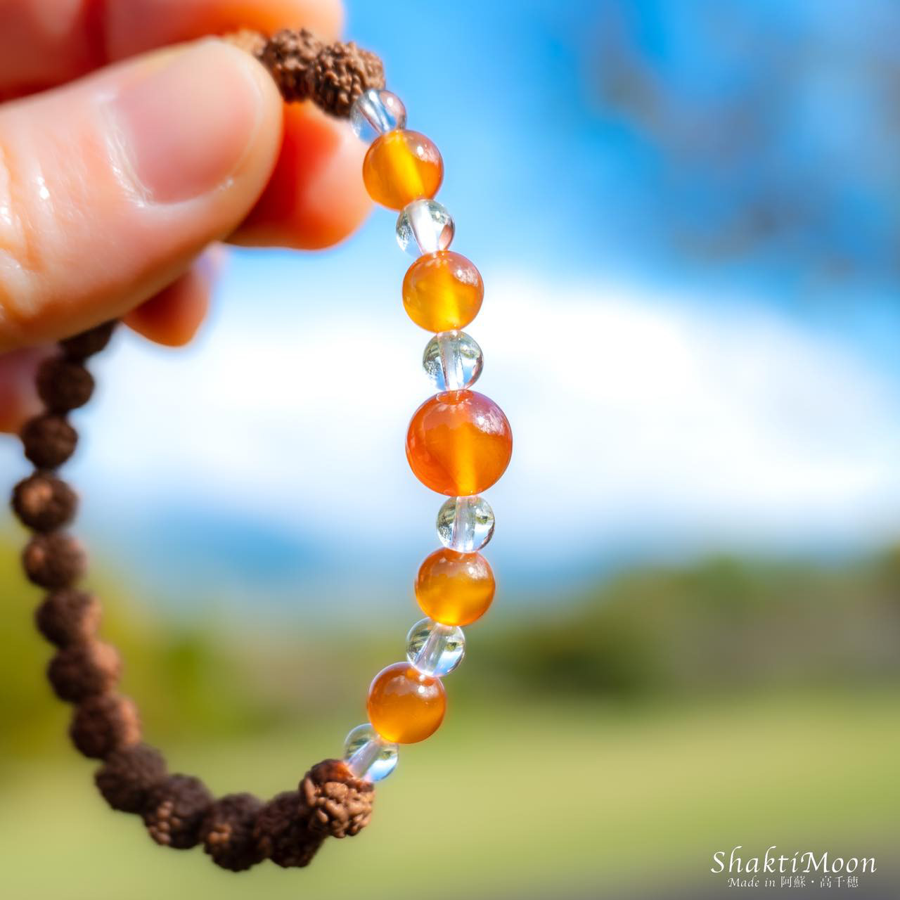 【視野を広げ、新しいチャレンジを成功させたいあなたへ！カーネリアン×水晶】レア・希少！4mm・5mm・6mm天然石