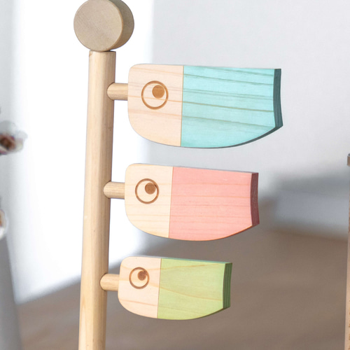 ことの木製鯉のぼり（0502）（ひのき）｜五月人形｜端午の節句