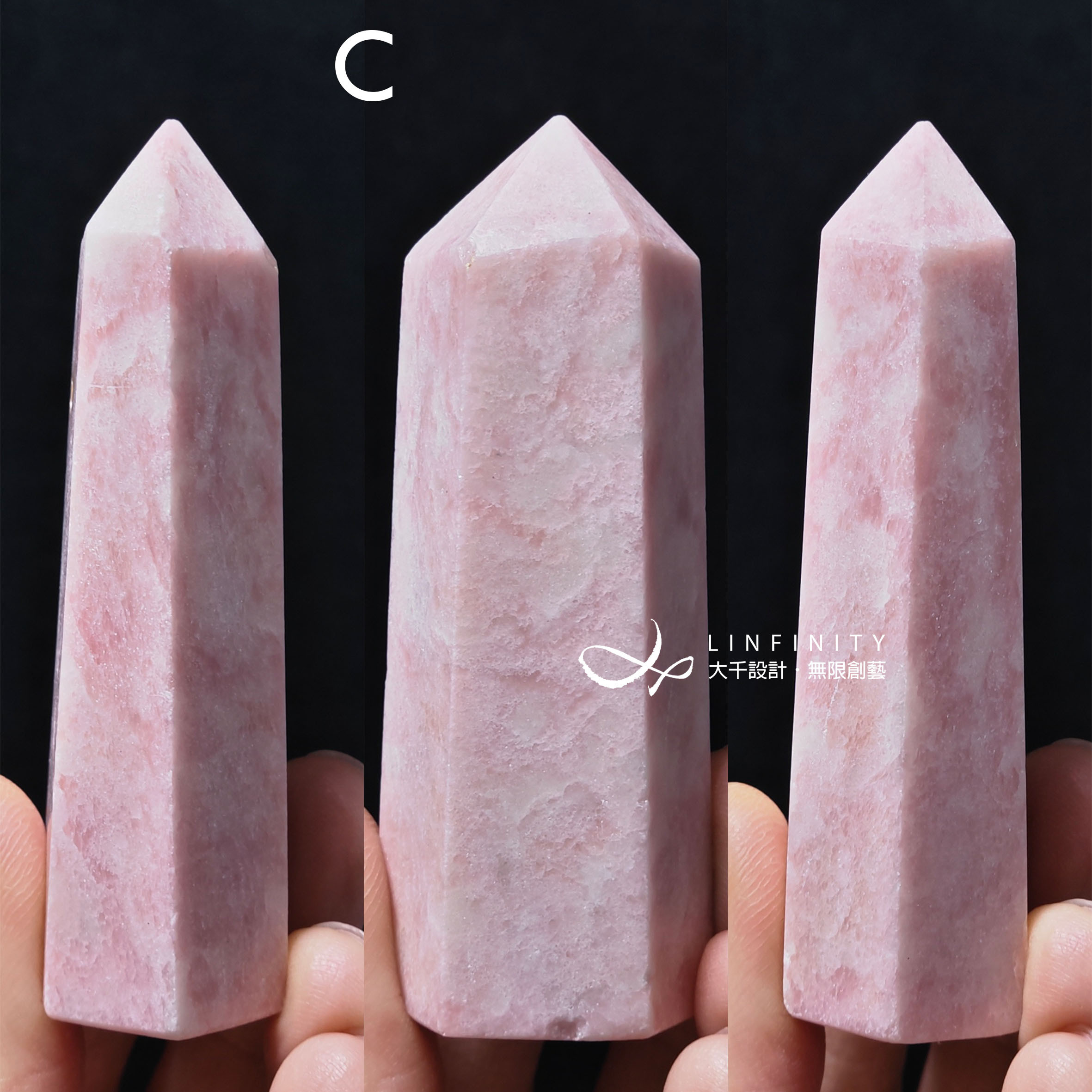 希少なピンクオパール 天使の肌 愛と平和 愛の高貴な幸運 クリスタルピラー