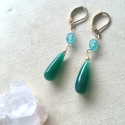 スーパーセブンのロングピアス✩.*˚イヤリング✩.*˚天然石