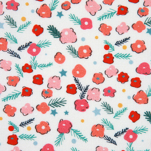 1.コットンツリー オーガニックコットンストレッチリーフ柄プリントオールインワン