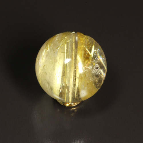 高品質++]タイチンゴールドルチルクォーツブレスレット（約10mm玉