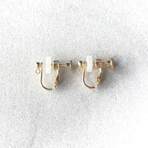 K14gf】フォッシルコーラルと天然珊瑚のピアス(イヤリング) ピアス