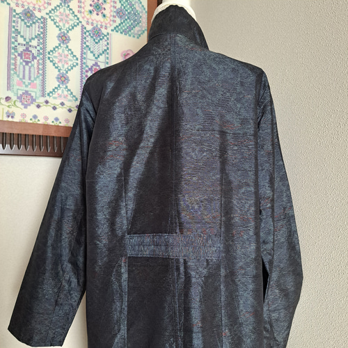 大島紬 ジャケット/コート 着物リメイク コート・ジャケット 大島紬着物リメイクの通販 | iichi 日々の