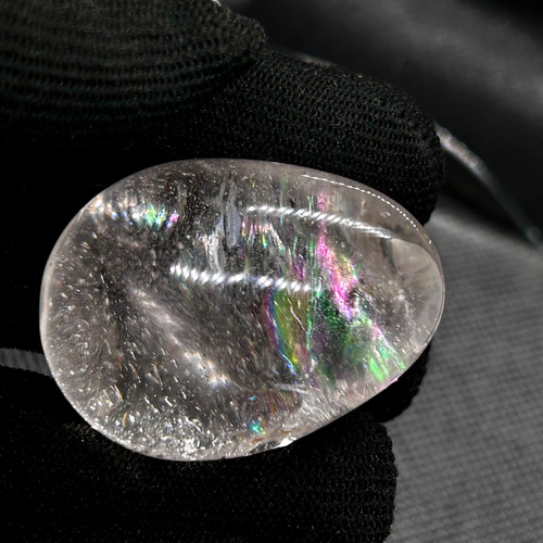 アイリスクォーツ 水晶 たまご 約40mm 1個 穴なし 握り石・天然石