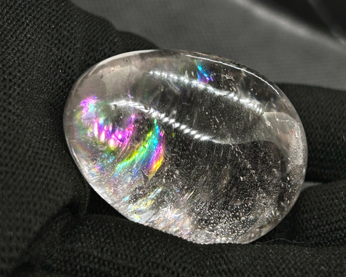 アイリスクォーツ 水晶 たまご 約40mm 1個 穴なし 握り石・天然石