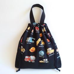 リバーシブル 宇宙 × 星 レッスンバッグ 手提げかばん トートバッグ