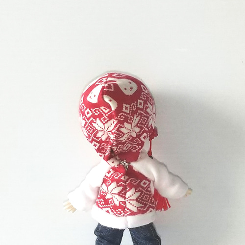 送料無料】オビツ11サイズ クリスマス カジュアルセット(赤) オビツ