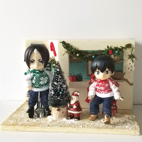 送料無料】オビツ11サイズ クリスマス カジュアルセット(赤) オビツ