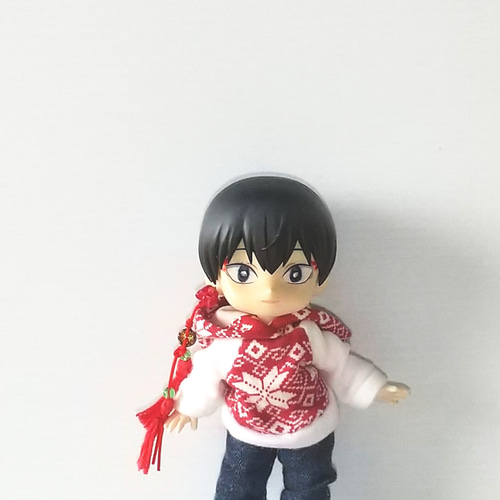 送料無料】オビツ11サイズ クリスマス カジュアルセット(赤) オビツ