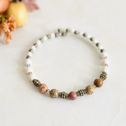 友愛ノ守り・天然石チョーカー＆ブレスレットセット 3枚目の画像