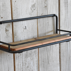 植物育成棚 ダクトレール付き 男前インテリア ウッドシェルフ 棚