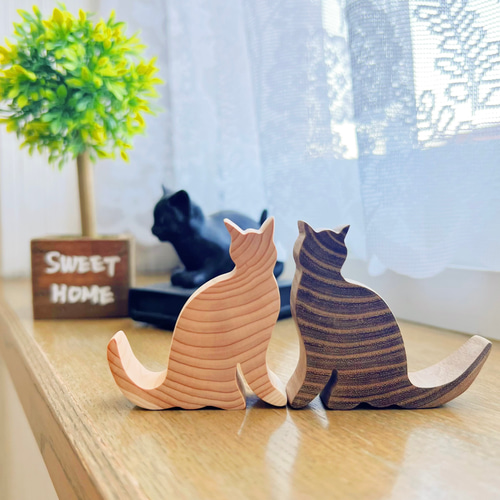 ネコ　猫　手描き　オブジェ　置物　インテリア　工芸品　美術品　A1127 楽天市場】IwaiLoft 小猫の置物 ねこ インテリア オブジェ 猫