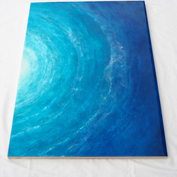 〈レジンアート〉〈レジン〉海中からの景色①(オーシャンアート〉〈波レジンアート〉 2枚目の画像