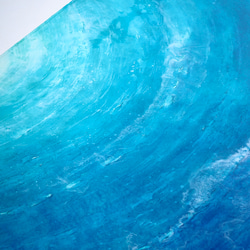 〈レジンアート〉〈レジン〉海中からの景色①(オーシャンアート〉〈波レジンアート〉 4枚目の画像