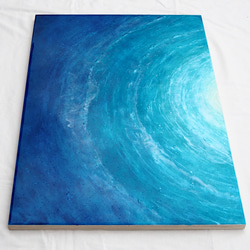 〈レジンアート〉〈レジン〉海中からの景色①(オーシャンアート〉〈波レジンアート〉 3枚目の画像