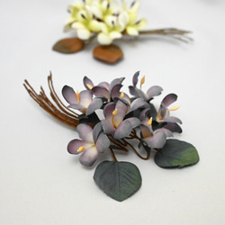 布花かれんな野すみれのブーケコサージュ コサージュ 布花工房