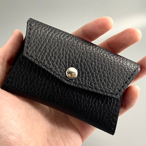 VEIL コインケース ブラック シボあり 本革 小銭入れ・コインケース