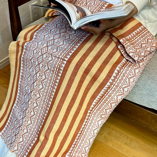 マルチクロス マルチカバー ミャンマー民族の伝統的な模様をモチーフ