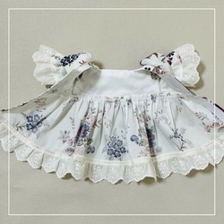 【ソランちゃん 服  レミンちゃん 服 メルちゃん 服】リバティ　スクエアネック　ワンピース 9枚目の画像