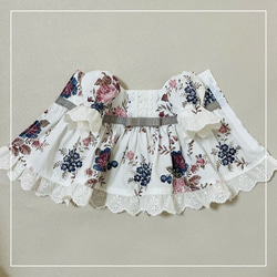 【ソランちゃん 服  レミンちゃん 服 メルちゃん 服】リバティ　スクエアネック　ワンピース 8枚目の画像