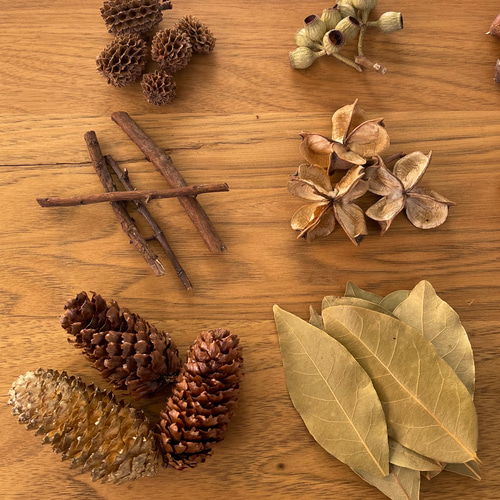 木の実セット　クリスマス花材　クールカラー 木の実セット クリスマス花材 クールカラー リース 木の実