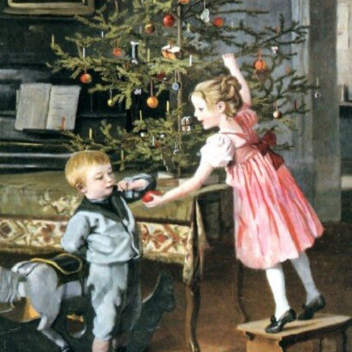 新入荷！ドイツ製！大人のクリスマスカード！『子ども達とクリスマス