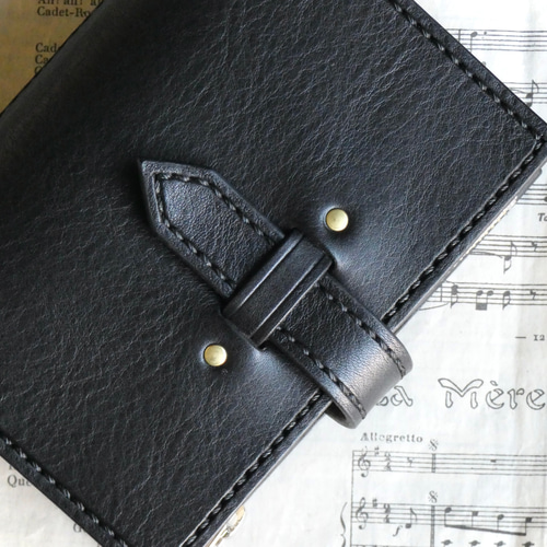 トラベラーズノートカバー／パスポートサイズ／革／黒 手帳カバー