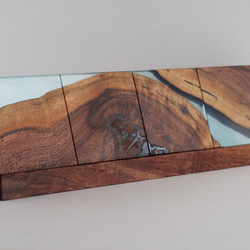 極上杢の欅とレジンの高級木箱 フリーボックス・小物入れ geppetto