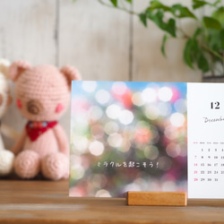 2025年卓上カレンダー《ぽてカレンダー2025》木製スタンド付き 13枚目の画像