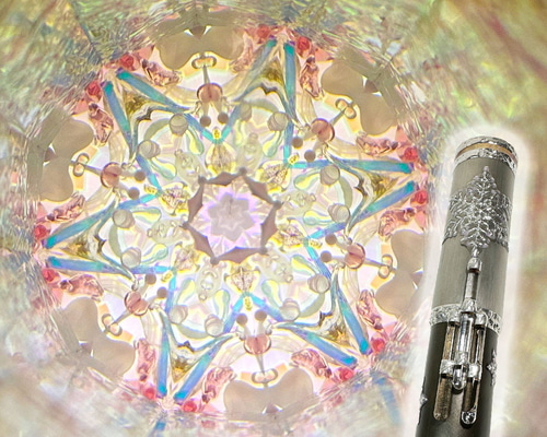 オイル万華鏡 雪の結晶 mk-snowflake-p ピンク 【誕生日】【クリスマス