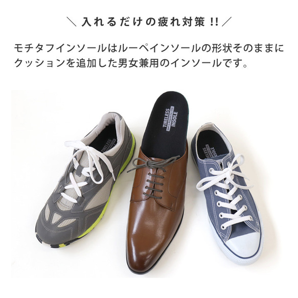 モチッと モチタフインソール フルサイズ RegetA MochiTough つかれどめ MMT-FL 4枚目の画像
