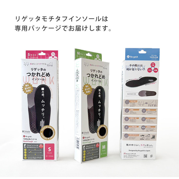 モチッと モチタフインソール フルサイズ RegetA MochiTough つかれどめ MMT-FL 10枚目の画像