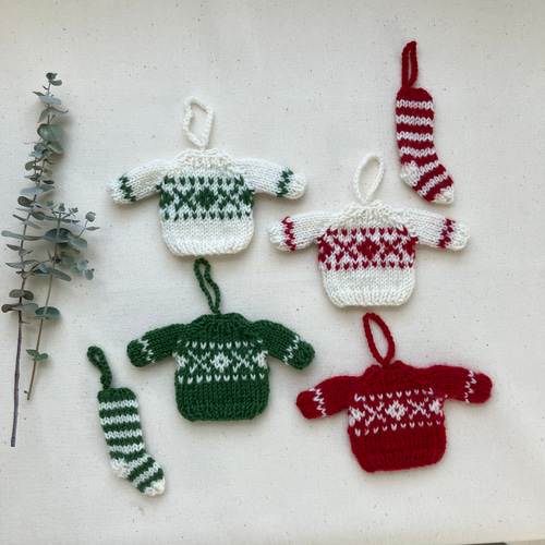 クリスマスニットオーナメントアソート クリスマスニットオーナメント