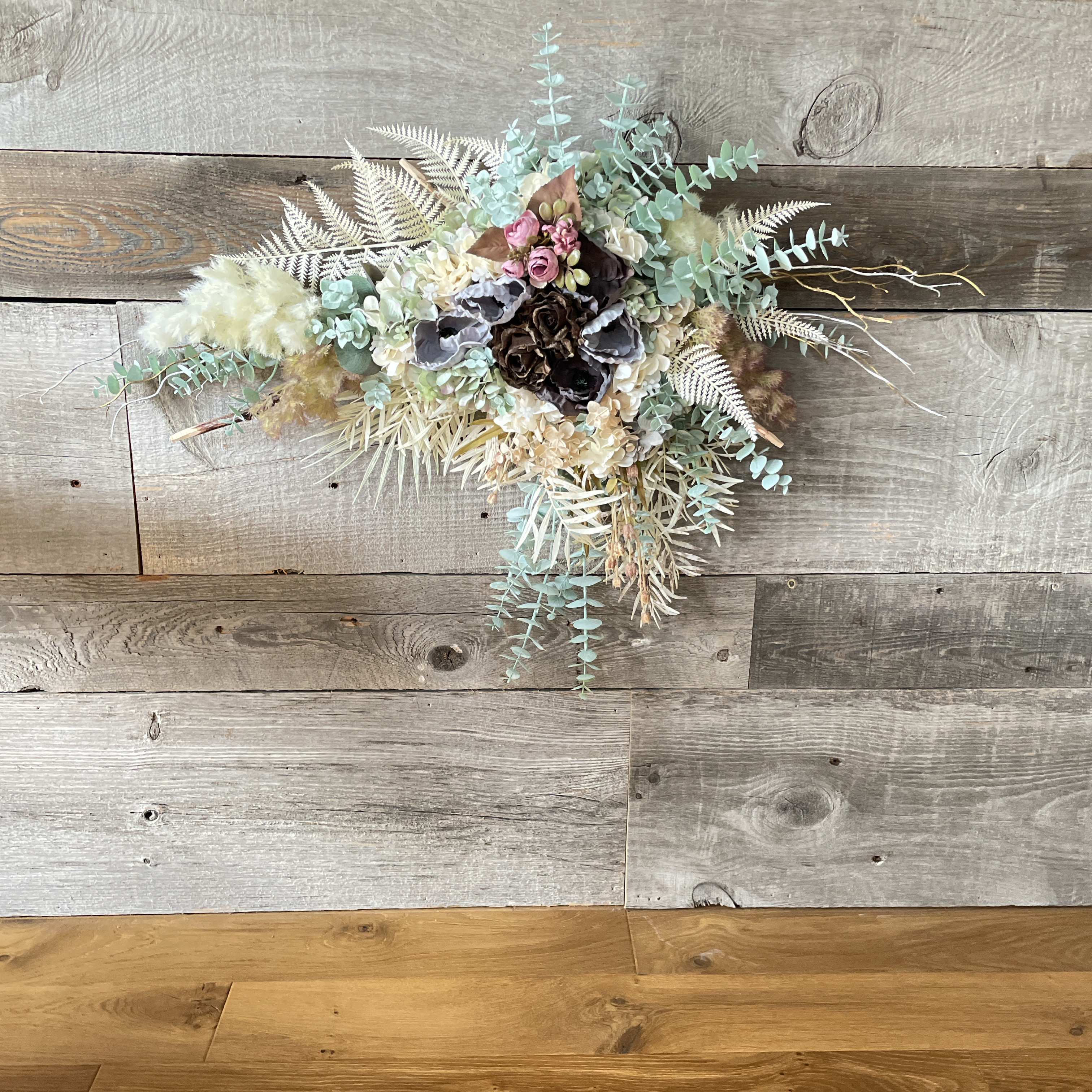 送料無料セール中❗️大きなナチュラルスワッグ！アーティフィシャルフラワー